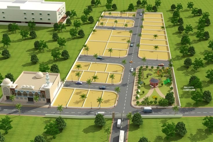Newly developed residential plots, representative of residential plots in Amritsar