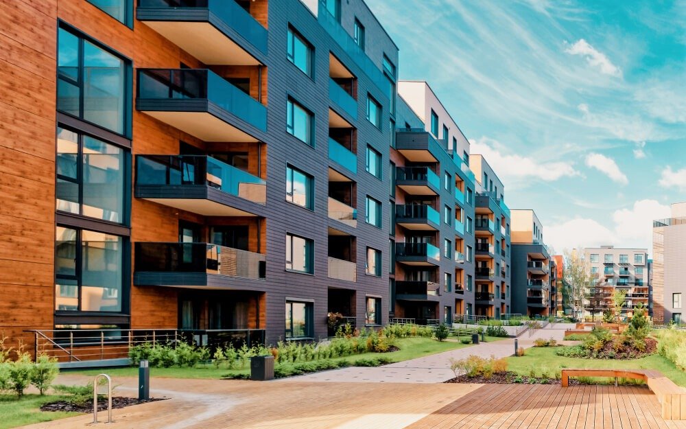 Residential apartment building, representative of residential properties in Amritsar